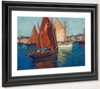 Fishing Boats By Edgar Payne Fine Art Print