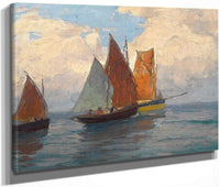 Fishing Boats By Edgar Payne Fine Art Print