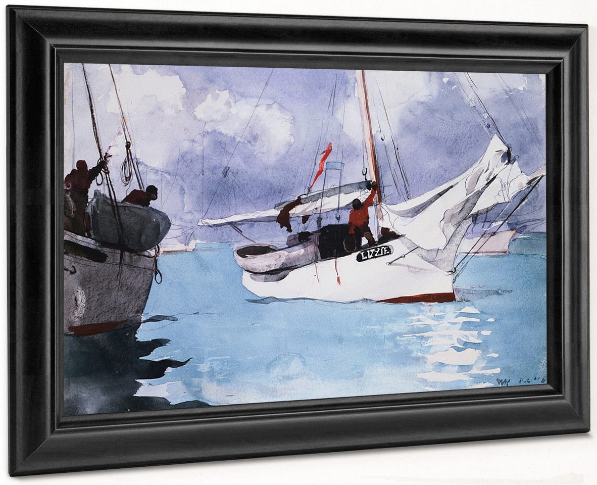 Fishing Boats, Key West By Winslow Homer Fine Art Print