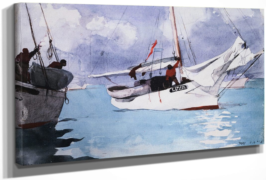 Fishing Boats, Key West By Winslow Homer Fine Art Print