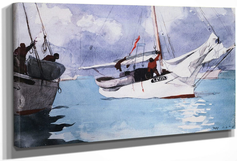 Fishing Boats, Key West By Winslow Homer Fine Art Print