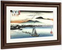 Fishing Boats On A Lake By Hiroshige Fine Art Print