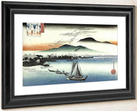 Fishing Boats On A Lake By Hiroshige Fine Art Print