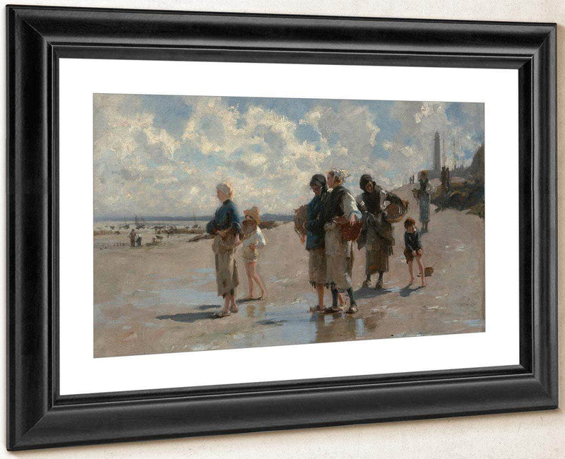 Fishing For Oysters At Cancale (Oyster Gatherers Of Cancale) By John Singer Sargent Fine Art Print