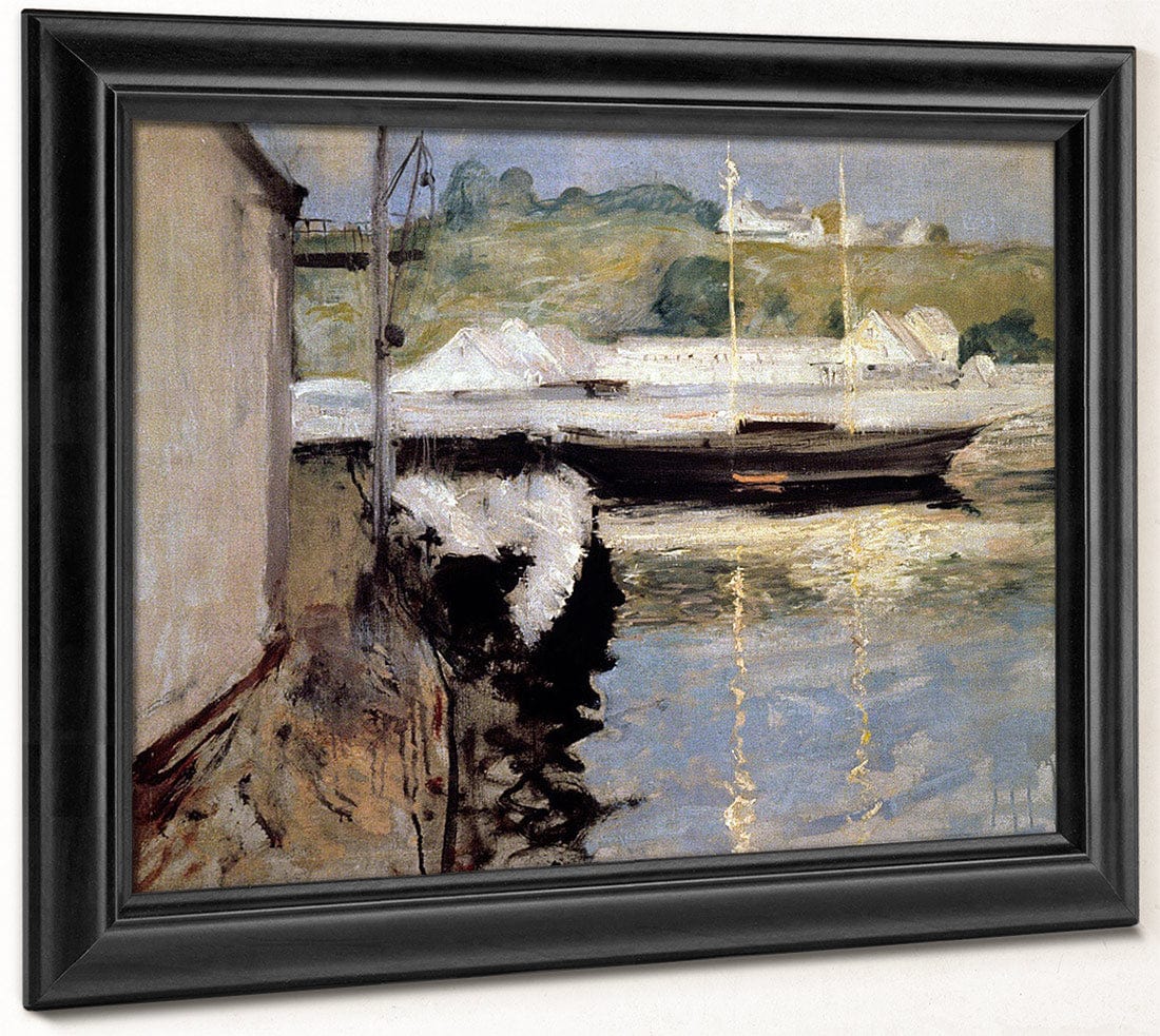 Fishing Harbor Gloucester Massachusetts By John Henry Twachtman Fine Art Print