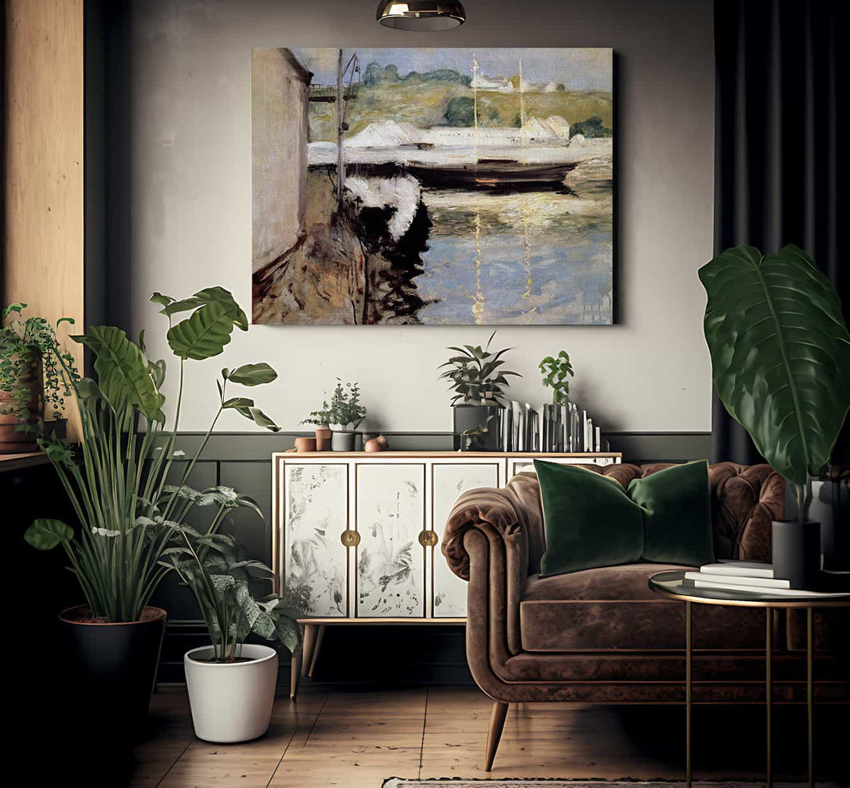 Fishing Harbor Gloucester Massachusetts By John Henry Twachtman Fine Art Print