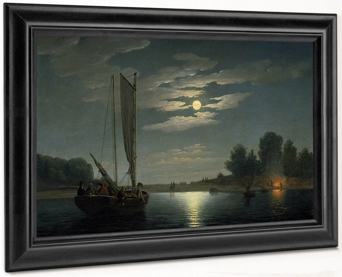 Fishing Party By Fitz Henry Lane Fine Art Print