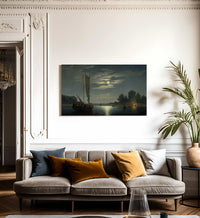 Fishing Party By Fitz Henry Lane Fine Art Print