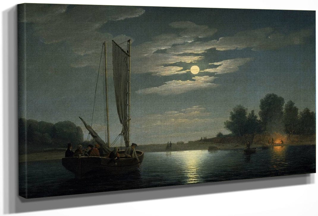 Fishing Party By Fitz Henry Lane Fine Art Print