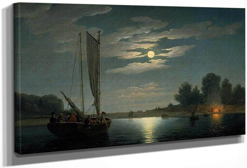 Fishing Party By Henry Fitz Lane Fine Art Print