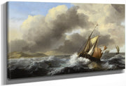 Fishing Vessels Offshore In A Heavy Sea By Ludolf Backhuysen I Fine Art Print