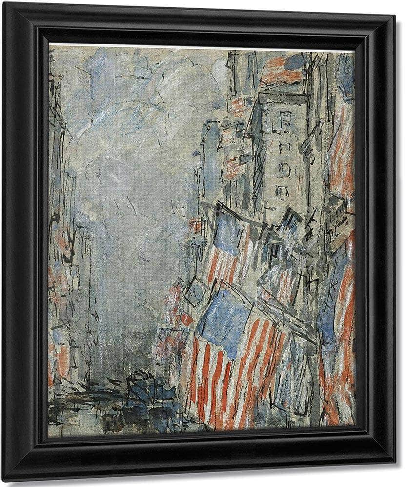 Flag Day, Fifth Avenue, July 4Th 1916 By Childe Hassam Fine Art Print