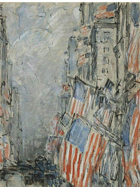 Flag Day, Fifth Avenue, July 4Th 1916 By Childe Hassam Fine Art Print