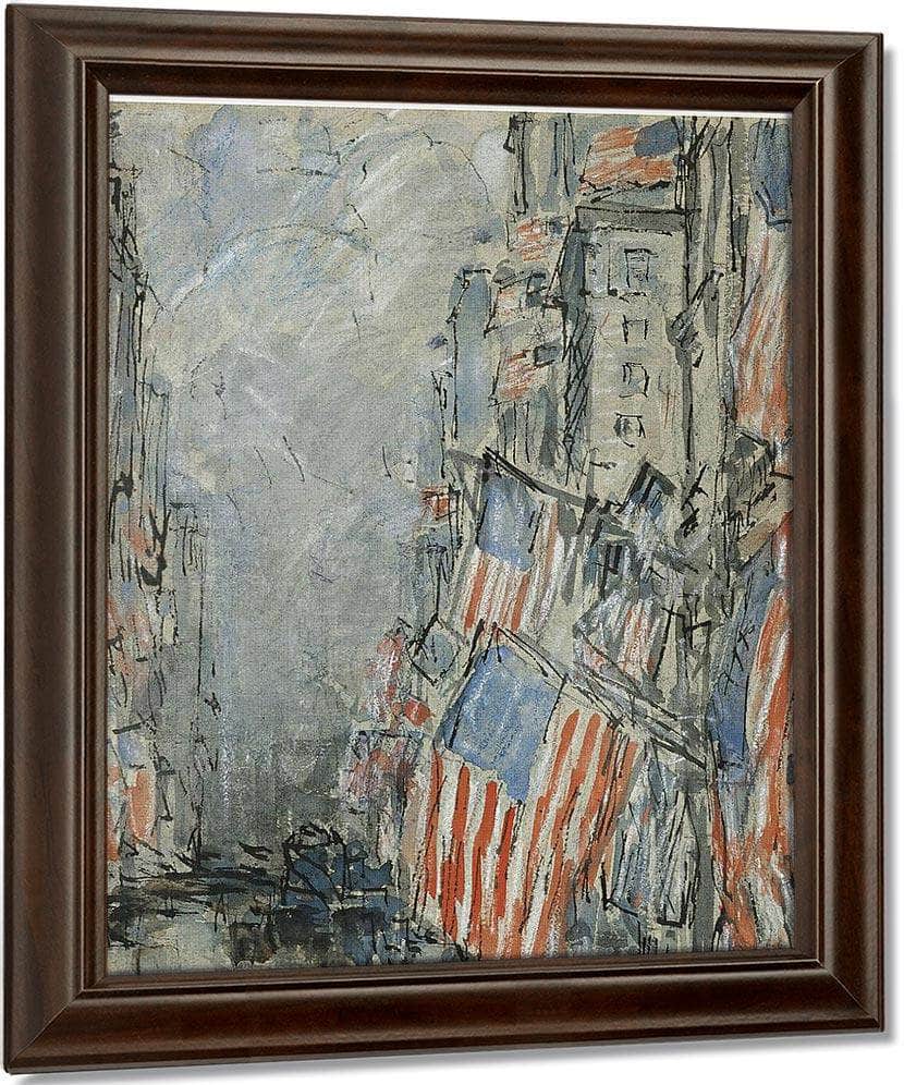 Flag Day, Fifth Avenue, July 4Th 1916 By Childe Hassam Fine Art Print