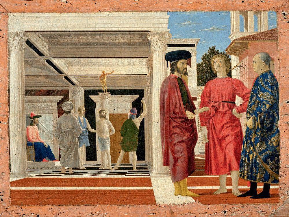 Flagellation Of Christ 1460 By Piero Della Francesca Fine Art Print