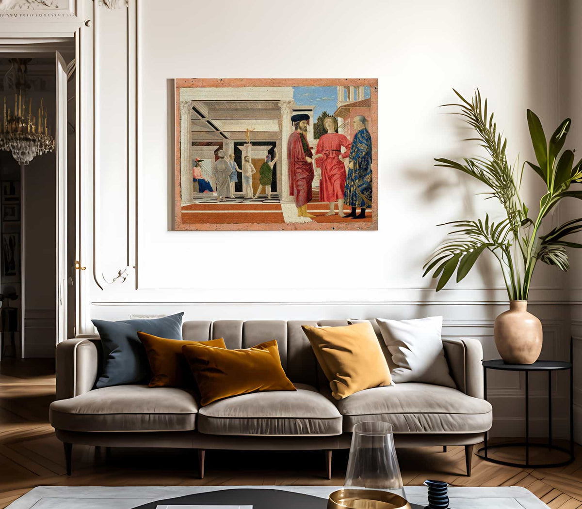 Flagellation Of Christ 1460 By Piero Della Francesca Fine Art Print