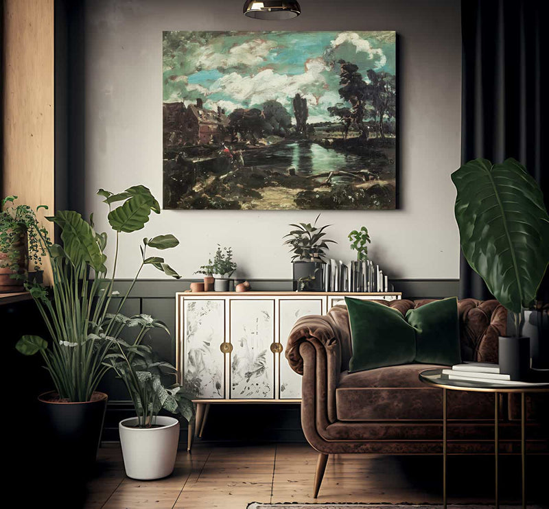 Flatford Mill From The Lock By John Constable Fine Art Print