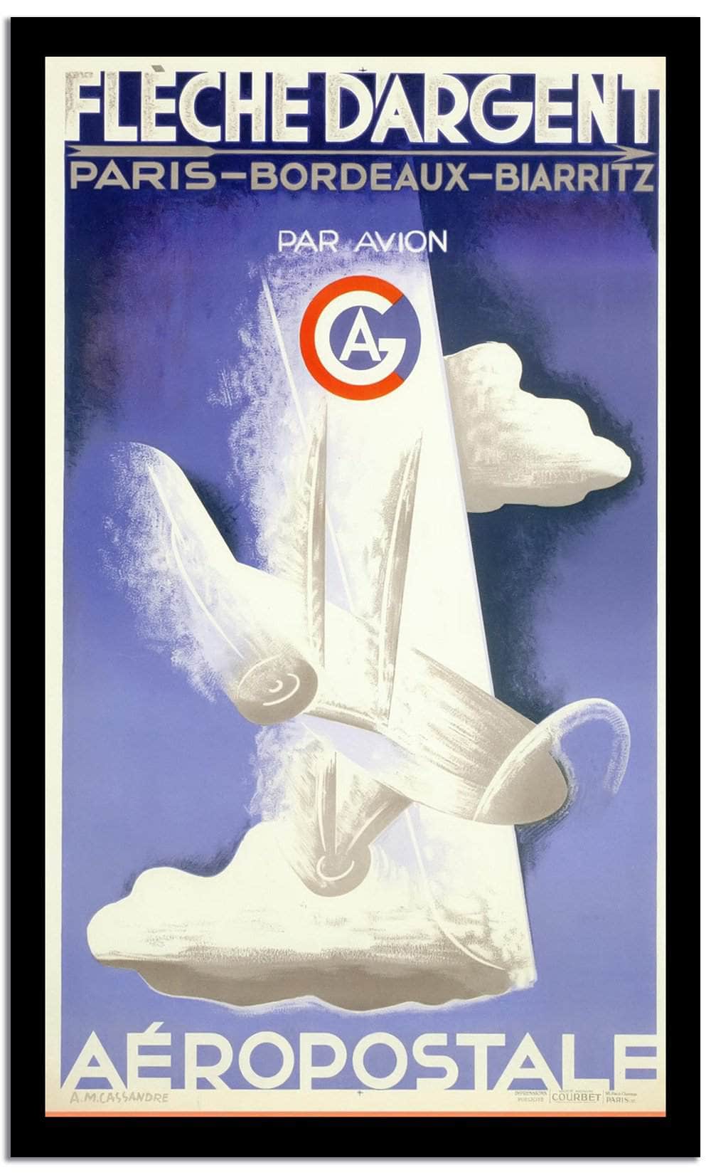 Flechedargent  Vintage Poster Fine Art Print