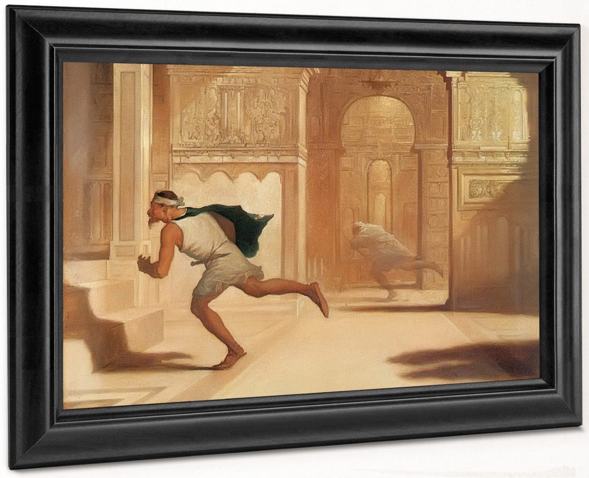 Flight And Pursuit By William Rimmer Fine Art Print