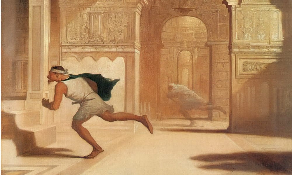 Flight And Pursuit By William Rimmer Fine Art Print