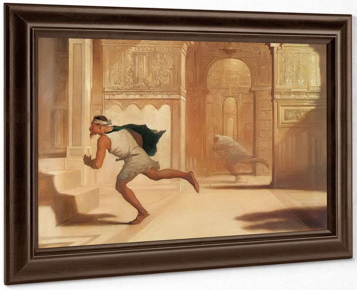 Flight And Pursuit By William Rimmer Fine Art Print