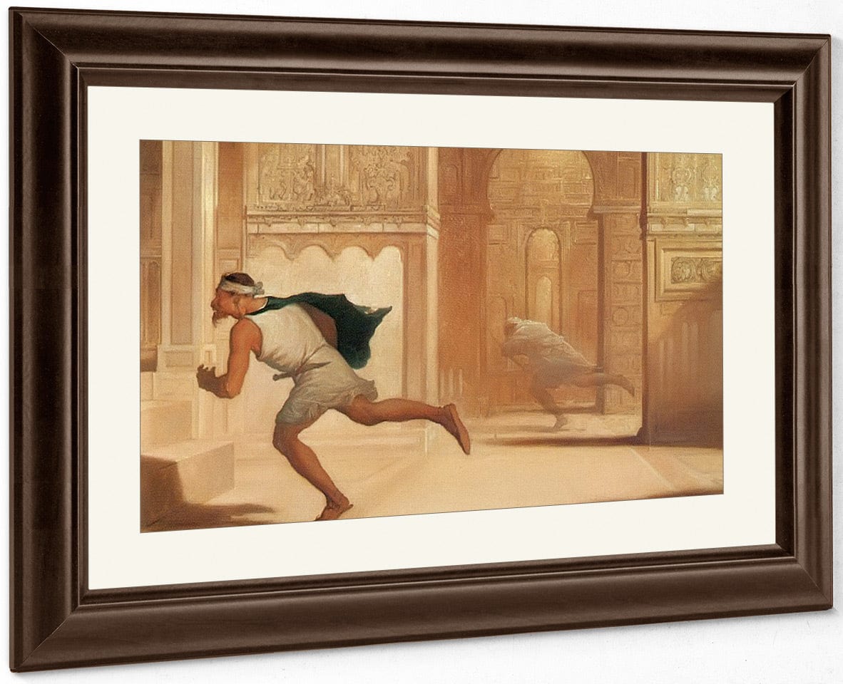 Flight And Pursuit By William Rimmer Fine Art Print