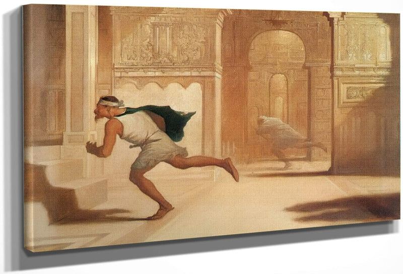 Flight And Pursuit By William Rimmer Fine Art Print