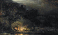 Flight Into Egypt By Rembrandt Fine Art Print