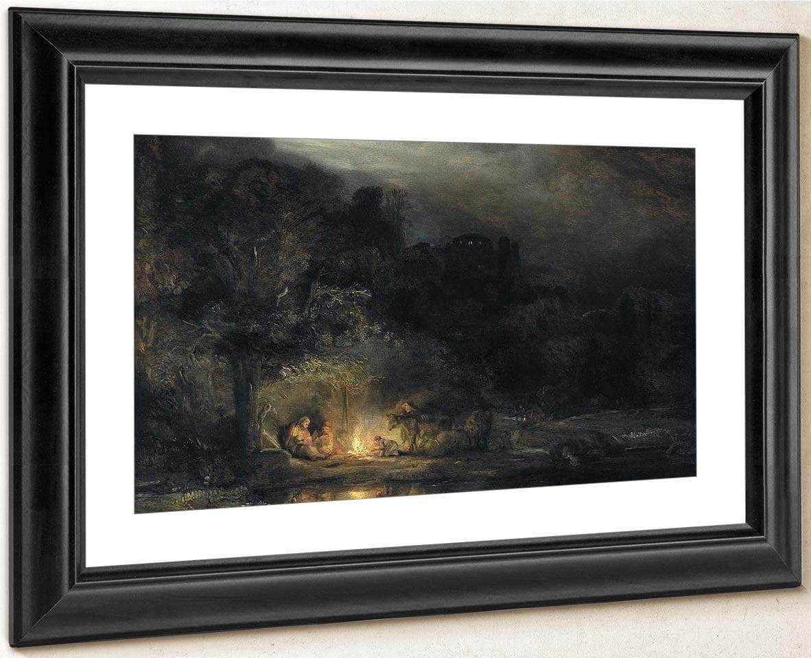 Flight Into Egypt By Rembrandt Fine Art Print