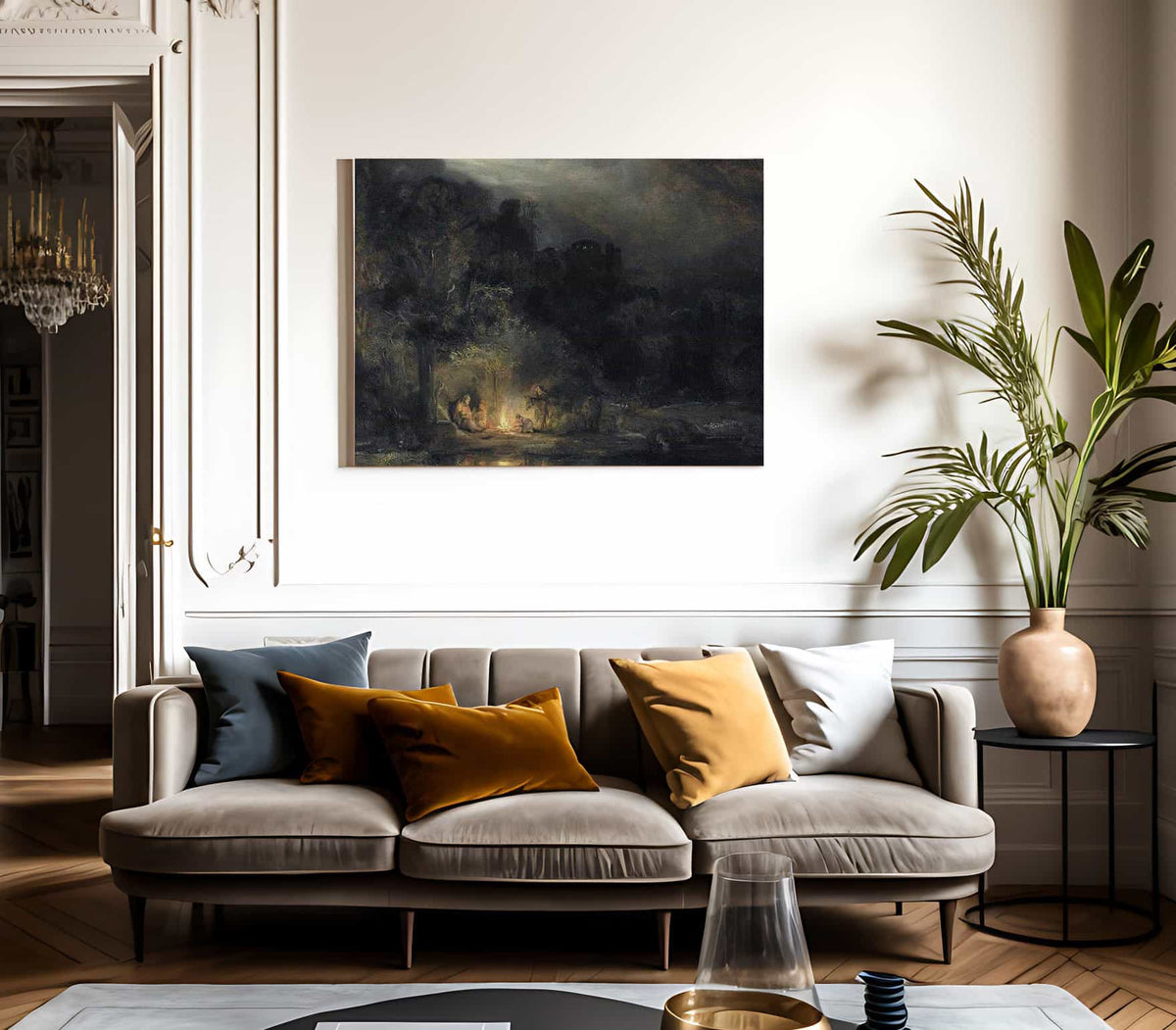 Flight Into Egypt By Rembrandt Fine Art Print