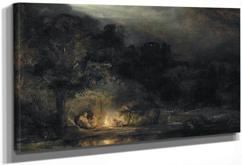 Flight Into Egypt By Rembrandt Fine Art Print