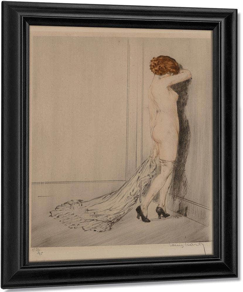 Flirtation Circa 1914 By Louis Icart Fine Art Print
