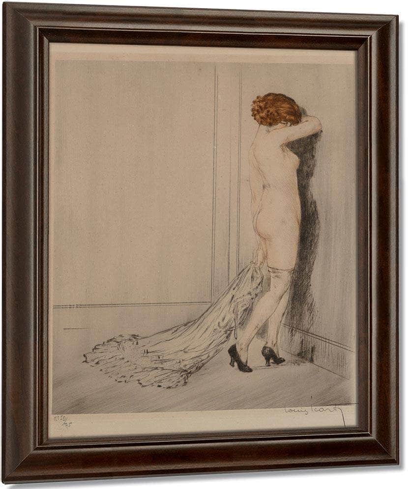 Flirtation Circa 1914 By Louis Icart Fine Art Print