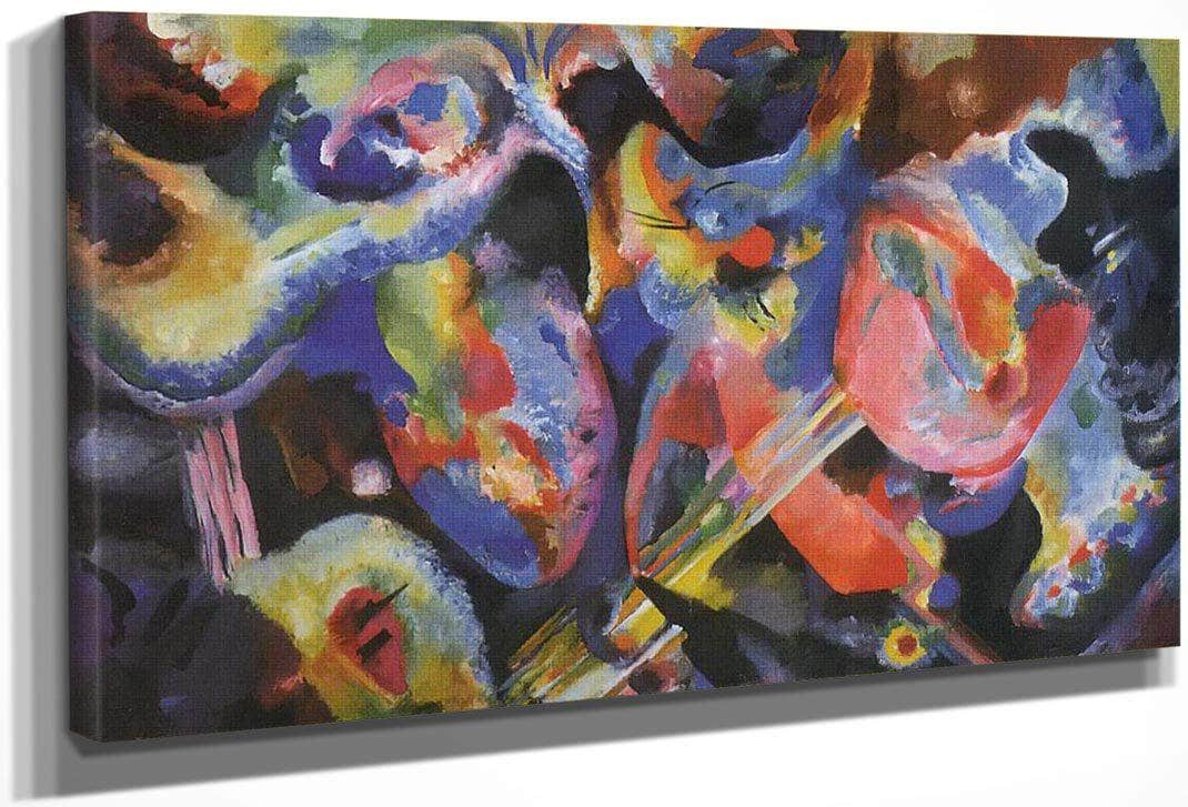 Flood Improvsiation 1913 By Wassily Kandinsky Fine Art Print
