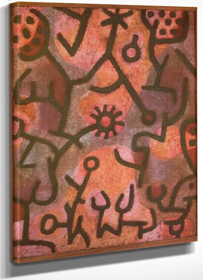 Flora On The Rocks (Flora Am Felsen) 1940 F3 )343) By Paul Klee Fine Art Print