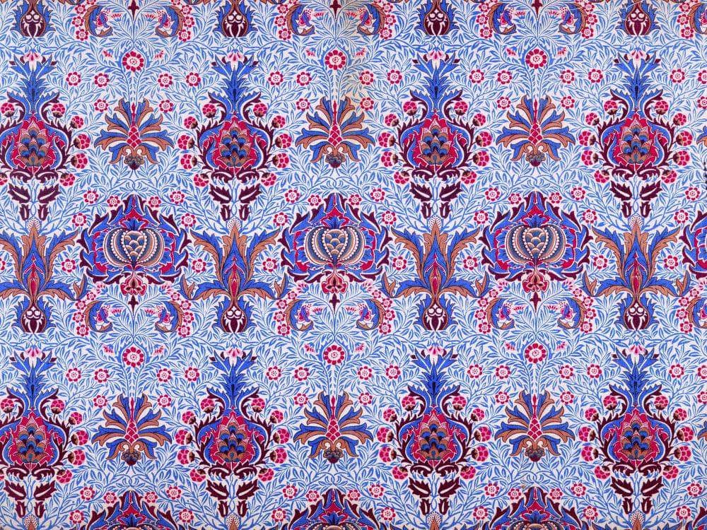Floral Patterned Wallpaper By William Morris Fine Art Print