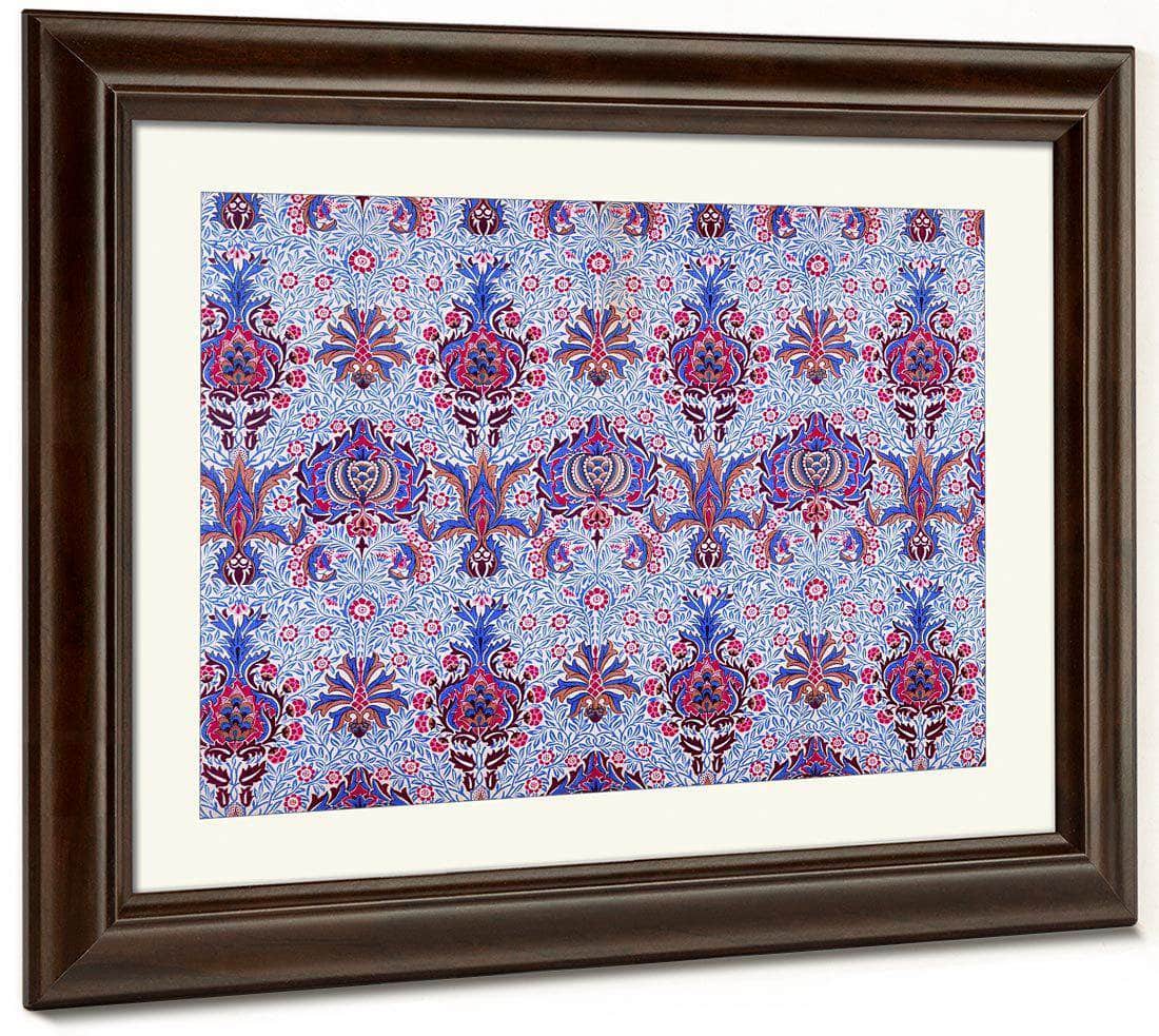 Floral Patterned Wallpaper By William Morris Fine Art Print