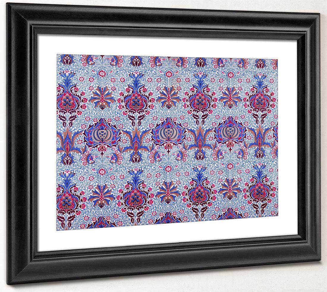 Floral Patterned Wallpaper By William Morris Fine Art Print