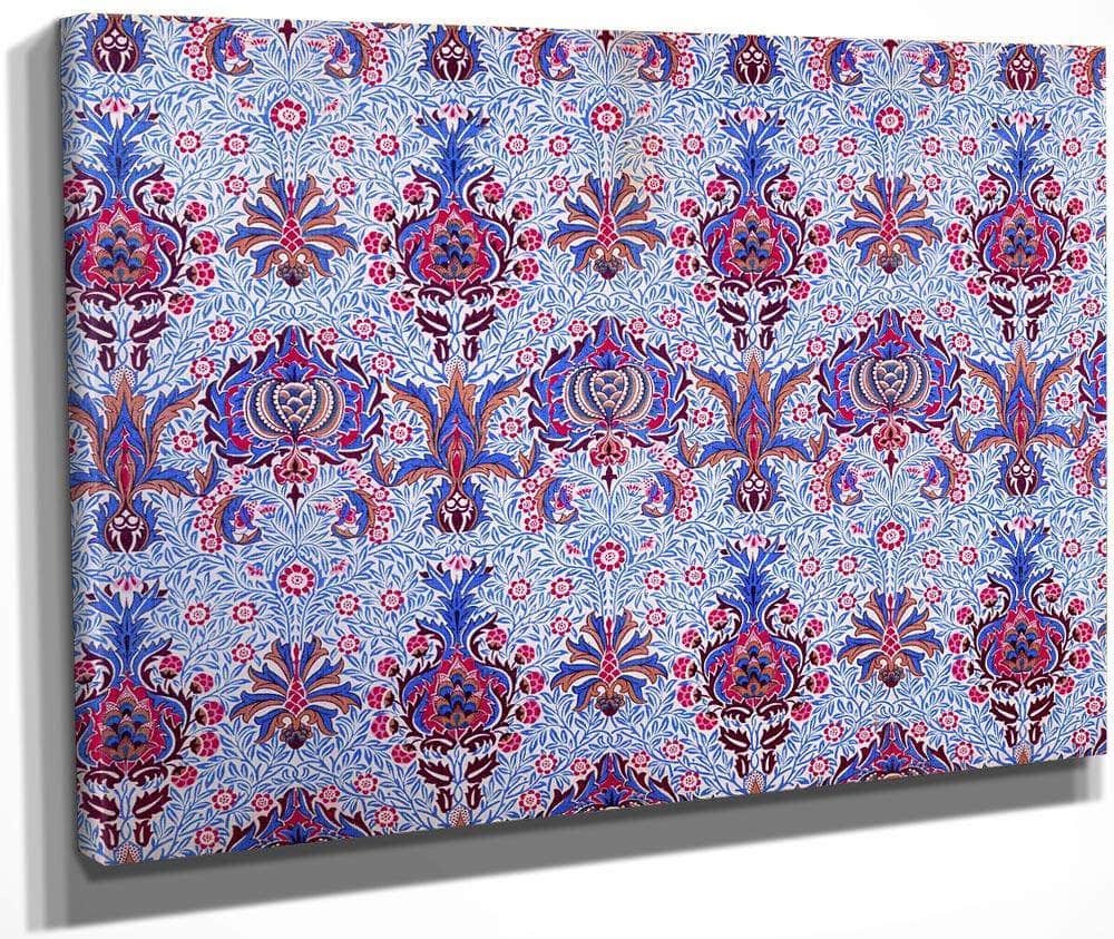Floral Patterned Wallpaper By William Morris Fine Art Print