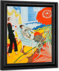 Florine And Ettie Family Portrait By Florine Stettheimer Fine Art Print