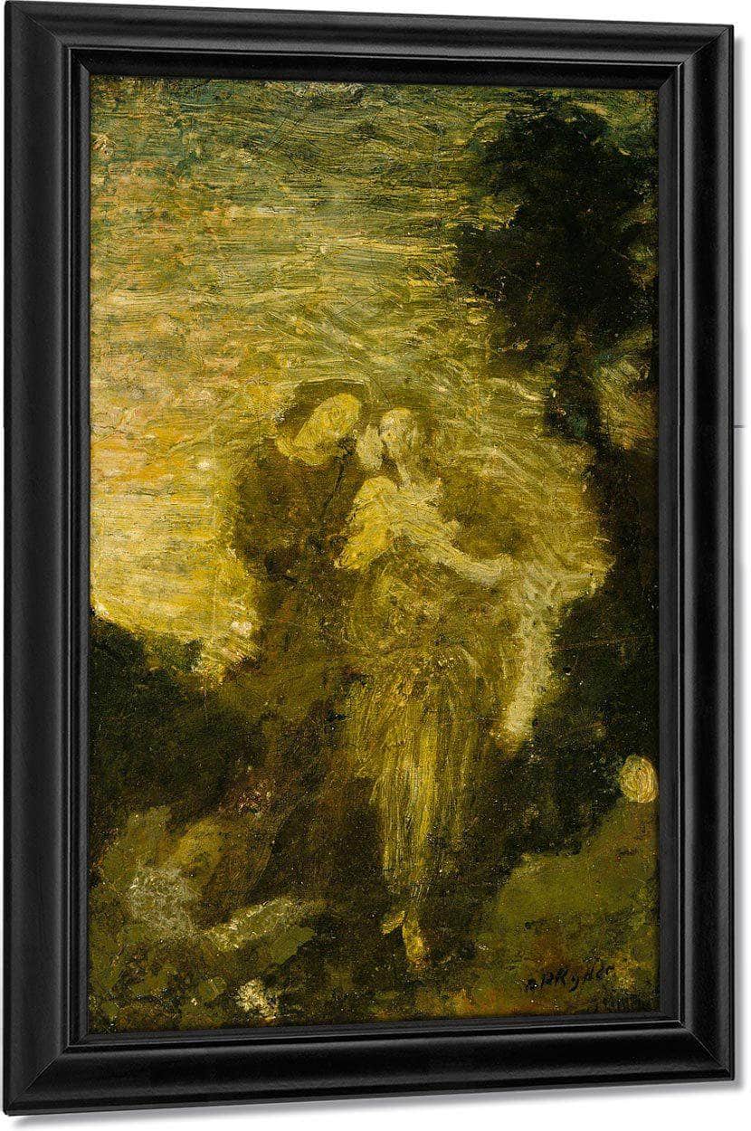 Florizel And Perdita By Albert Pinkhamryder Fine Art Print