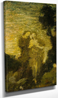 Florizel And Perdita By Albert Pinkhamryder Fine Art Print