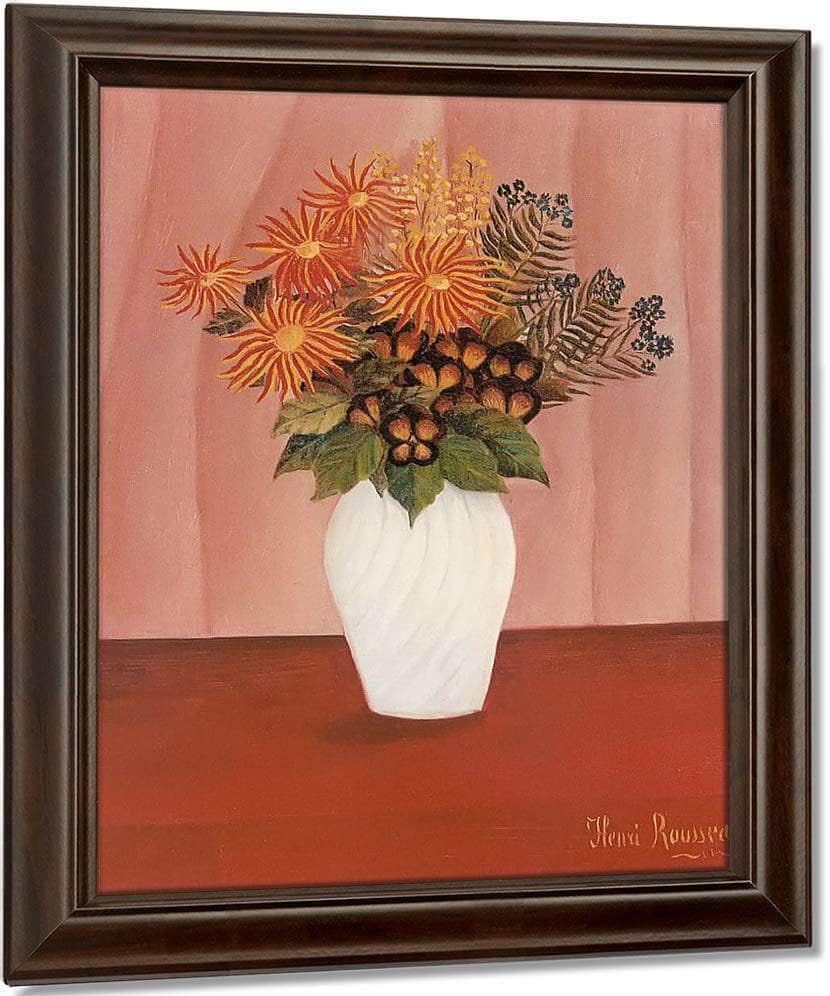 Flower 1895 1900 Fleurs By Henri Rousseau Fine Art Print