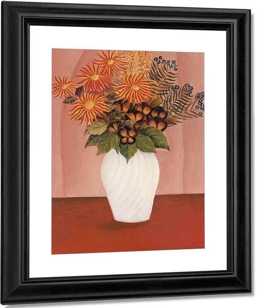 Flower 1895 1900 Fleurs By Henri Rousseau Fine Art Print