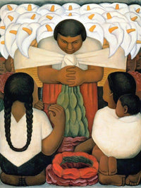 Flower Day Flower Festival By Diego Rivera Fine Art Print