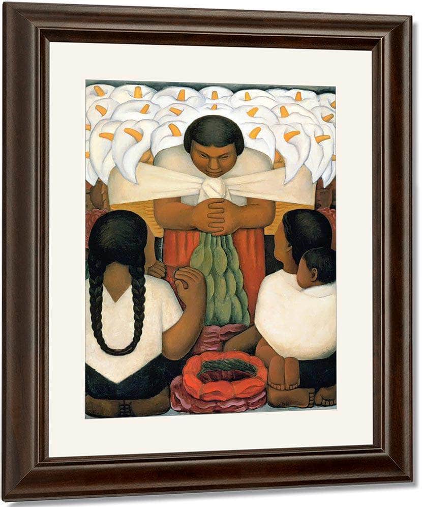 Flower Day Flower Festival By Diego Rivera Fine Art Print