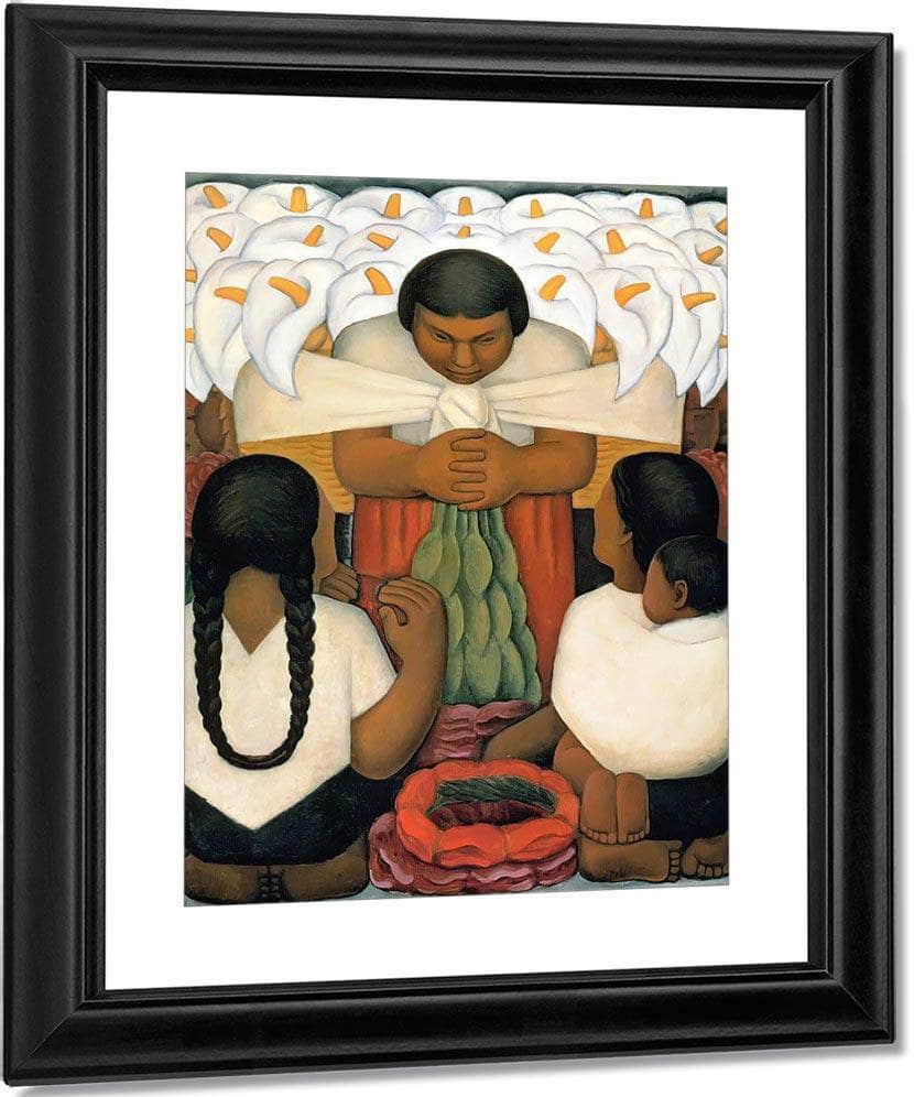 Flower Day Flower Festival By Diego Rivera Fine Art Print