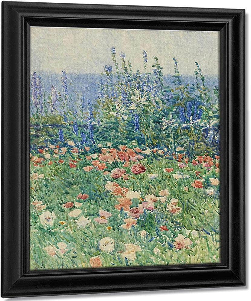 Flower Garden, Isles Of Shoals By Childe Hassam Fine Art Print