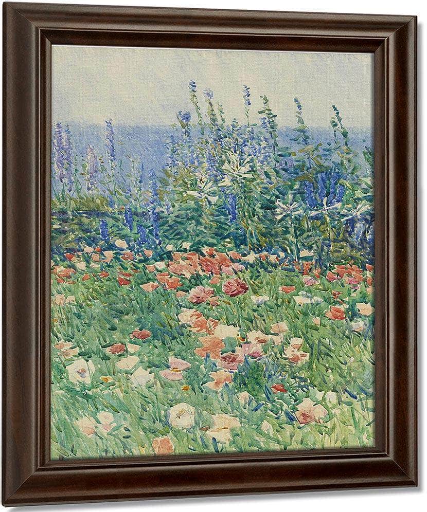 Flower Garden, Isles Of Shoals By Childe Hassam Fine Art Print