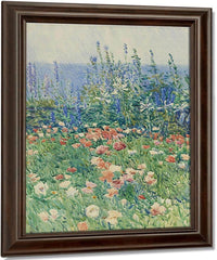 Flower Garden, Isles Of Shoals By Childe Hassam Fine Art Print